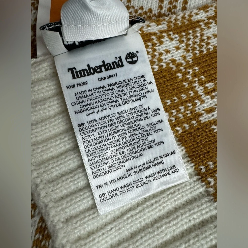 Timberland NWT Buffalo Plaid Scarf Unisex